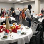 EPP students, staff, faculty, and family socialize during the Winter Banquet 2021.