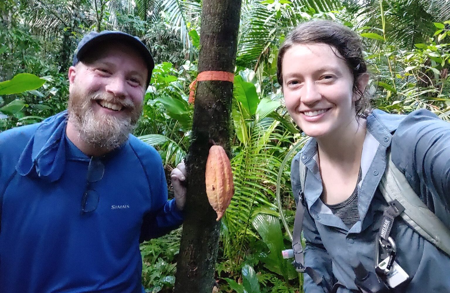 EPP Department Head DeWayne Shoemaker and graduate student Holly Brabazon in Belize conducting research.